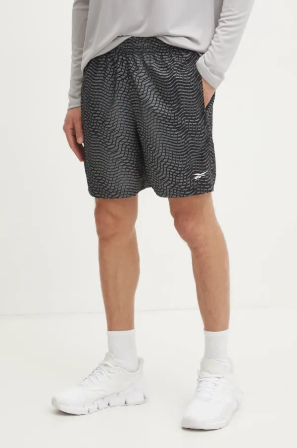 Reebok Kratke hlače Reebok za muškarce, boja: crna, 100214891