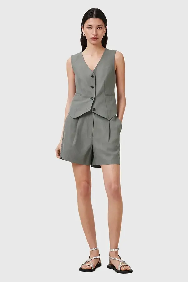 AllSaints Kratke hlače s dodatkom lana AllSaints AVERIE