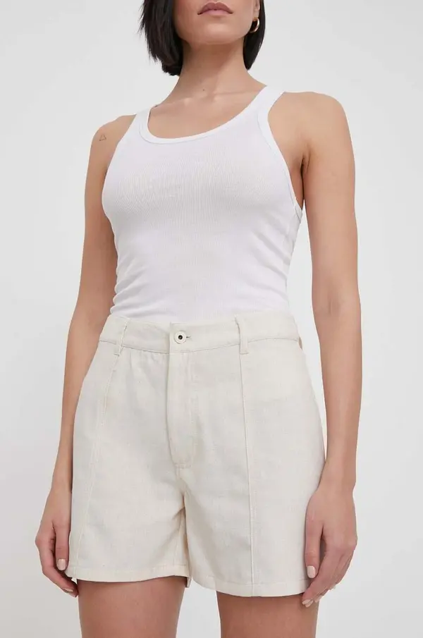 Pepe Jeans Kratke hlače s dodatkom lana Pepe Jeans TILLY