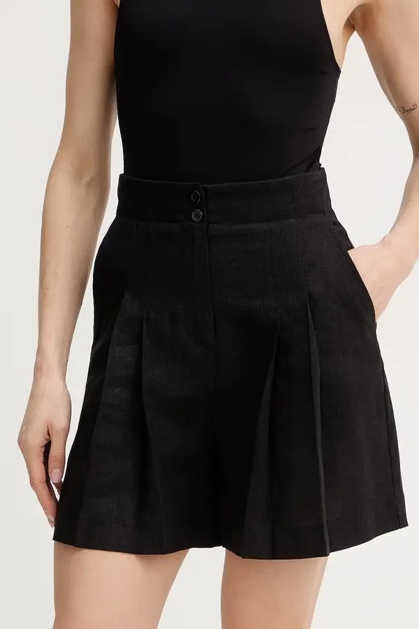 Twinset Kratke hlače s dodatkom lana Twinset