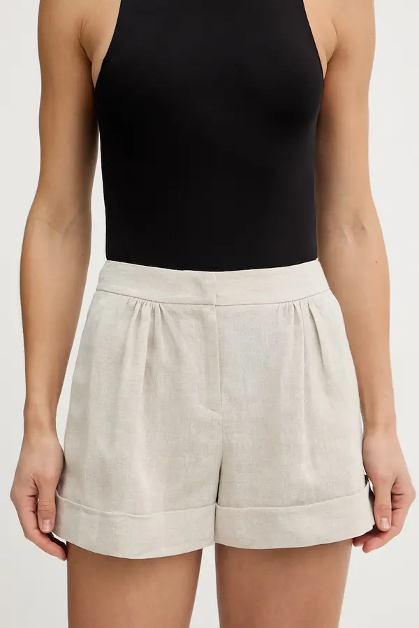 Twinset Kratke hlače s dodatkom lana Twinset