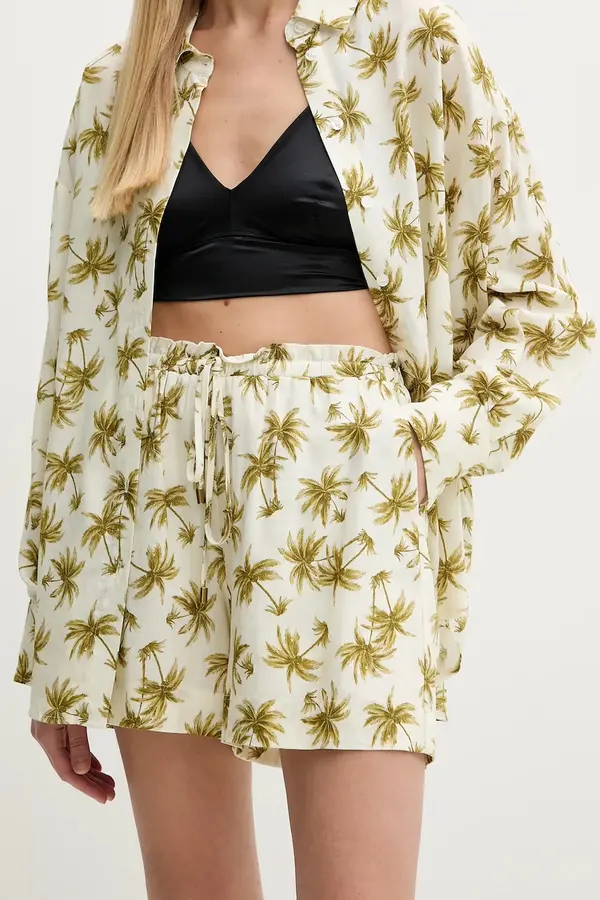 Twinset Kratke hlače s dodatkom lana Twinset