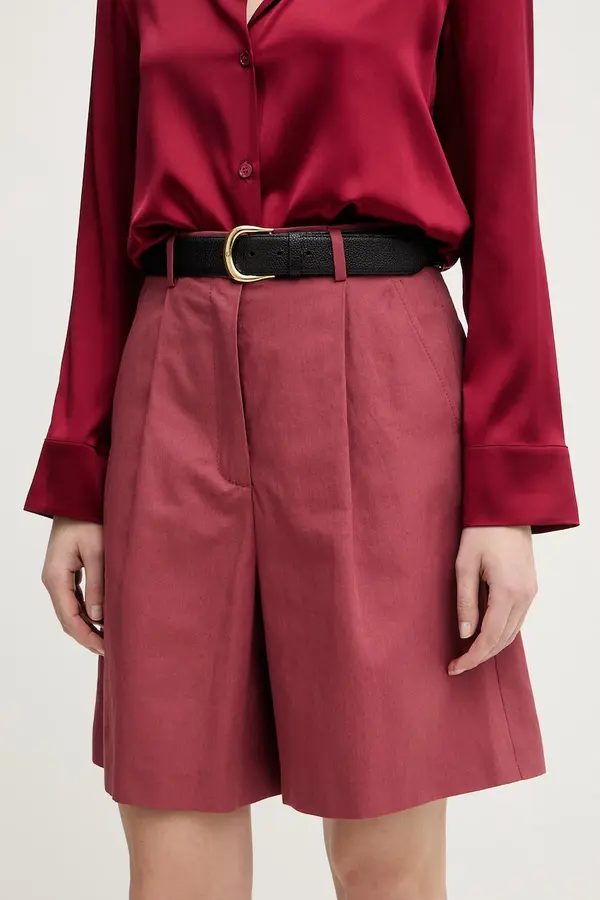 Weekend Max Mara Kratke hlače s dodatkom lana Weekend Max Mara ECUBA