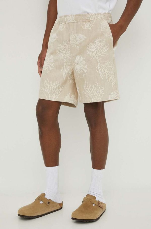 Samsoe Samsoe Kratke hlače Samsoe Samsoe za muškarce, boja: bež