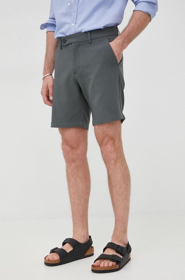 Samsoe Samsoe Kratke hlače Samsoe Samsoe za muškarce, boja: siva