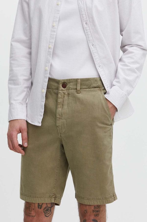 Superdry Kratke hlače Superdry za muškarce, boja: zelena