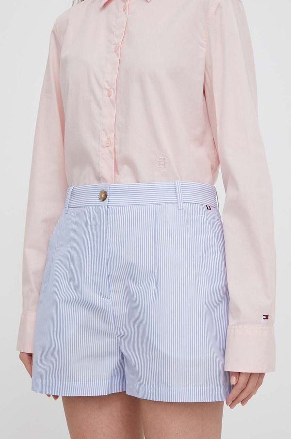 Tommy Hilfiger Kratke hlače Tommy Hilfiger za žene, s uzorkom, visoki struk