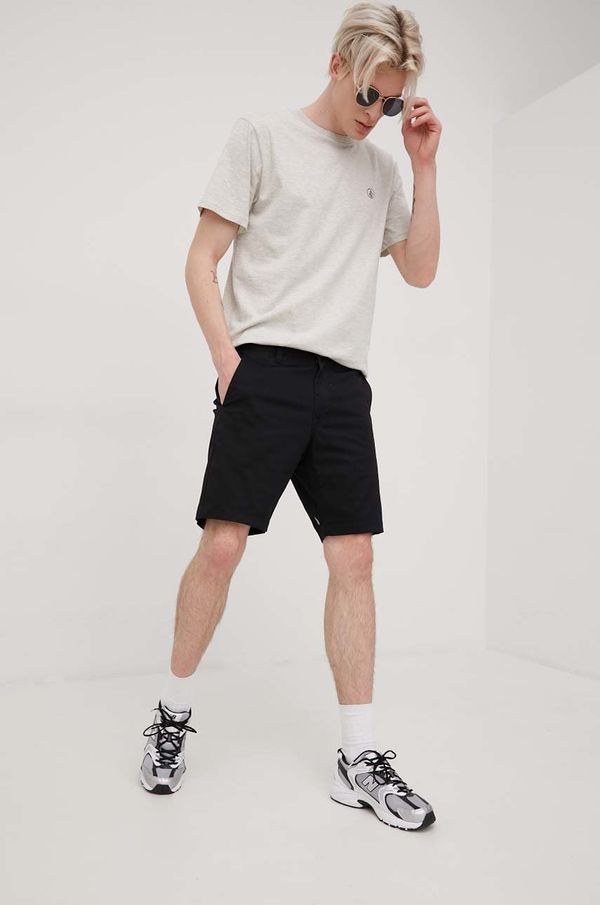 Volcom Kratke hlače Volcom za muškarce, boja: crna
