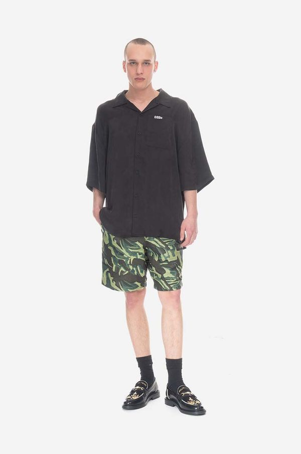 Wood Wood Kratke hlače Wood Wood Kurt Fil Coupe Shorts za muškarce, boja: zelena, 12315205.7184-DARKGREEN