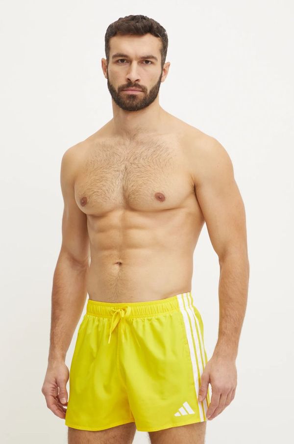 adidas Kratke hlače za kupanje adidas 3S BLD SH 3IN boja: žuta, JD4235