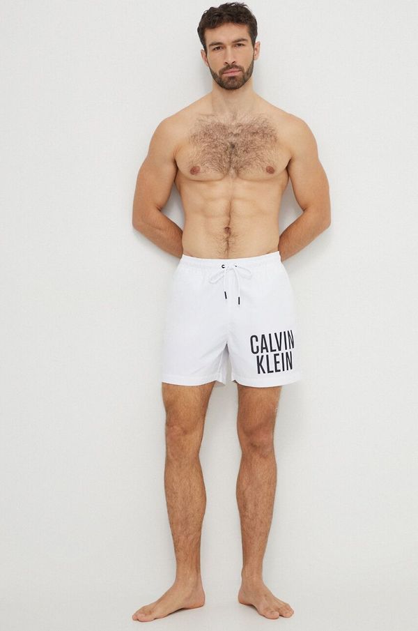 Calvin Klein Kratke hlače za kupanje Calvin Klein boja: bijela