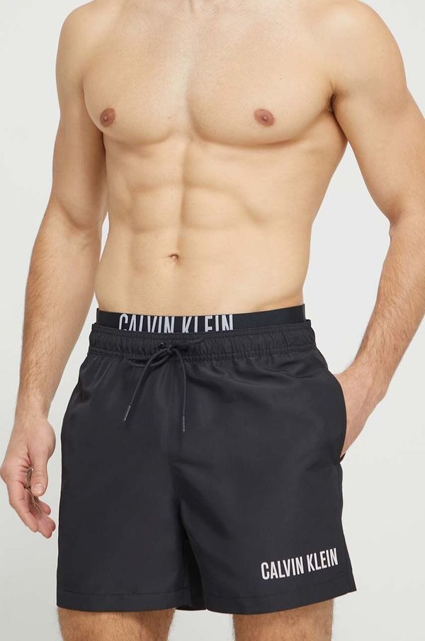 Calvin Klein Kratke hlače za kupanje Calvin Klein boja: crna, KM0KM00992