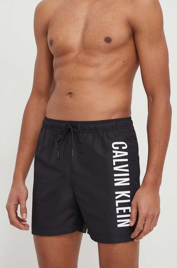 Calvin Klein Kratke hlače za kupanje Calvin Klein boja: crna, KM0KM01004