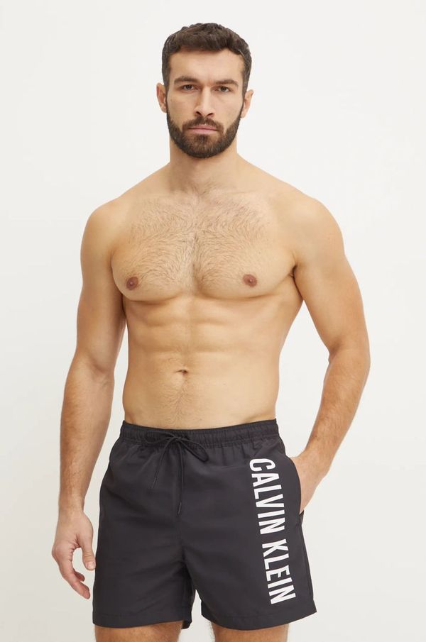 Calvin Klein Kratke hlače za kupanje Calvin Klein boja: crna, KM0KM01092