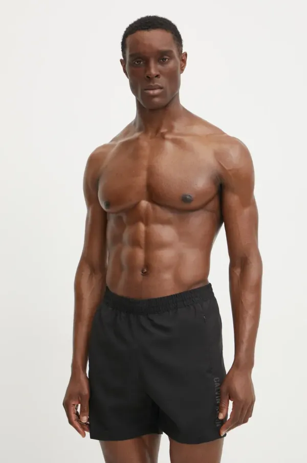 Calvin Klein Kratke hlače za kupanje Calvin Klein boja: crna, KM0KM01096