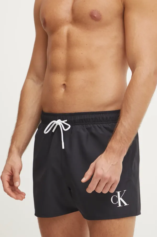 Calvin Klein Kratke hlače za kupanje Calvin Klein boja: crna, KM0KM01099