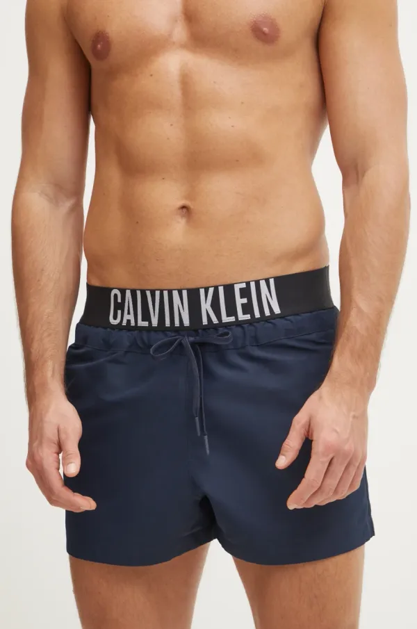 Calvin Klein Kratke hlače za kupanje Calvin Klein boja: tamno plava, KM0KM01094