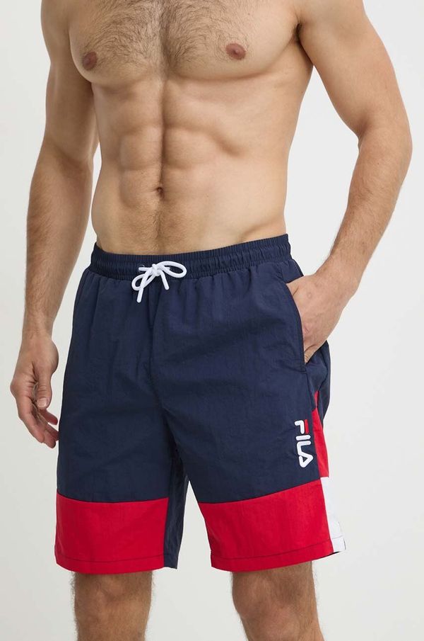 Fila Kratke hlače za kupanje Fila Sciacca boja: tamno plava, FAm, 00381