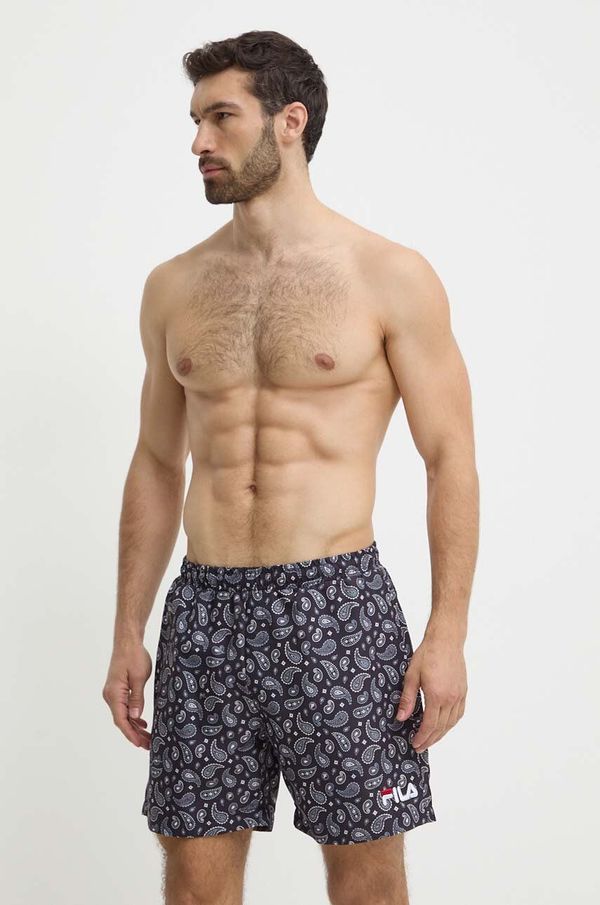 Fila Kratke hlače za kupanje Fila Seoul boja: crna, FAM0692
