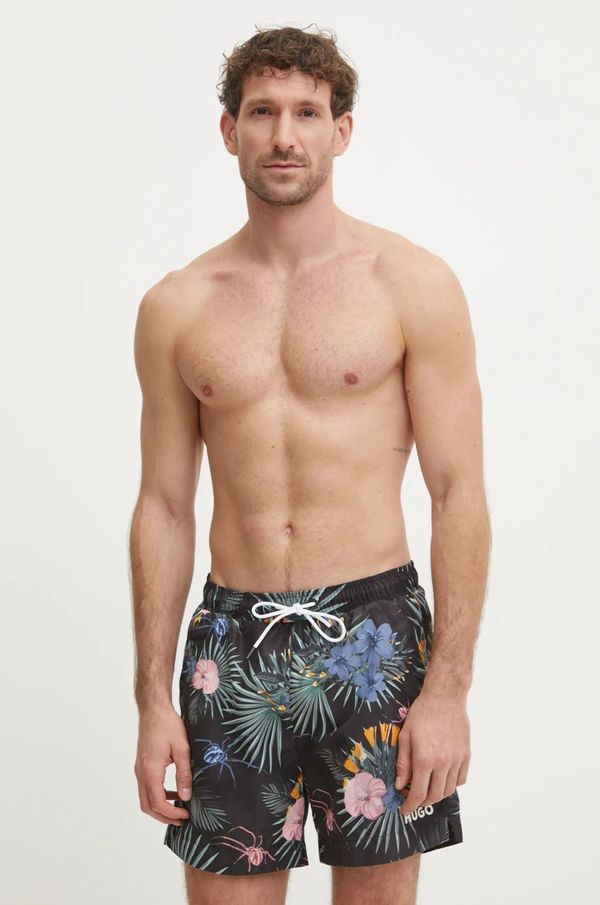 Hugo Kratke hlače za kupanje HUGO boja: crna