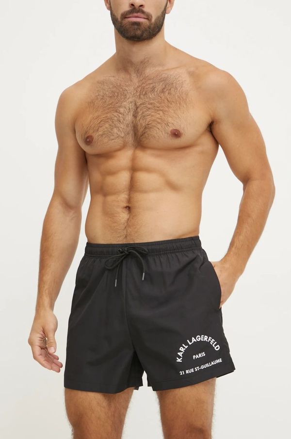 Karl Lagerfeld Kratke hlače za kupanje Karl Lagerfeld boja: crna, A1M46054