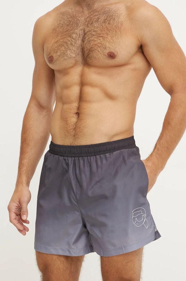 Karl Lagerfeld Kratke hlače za kupanje Karl Lagerfeld boja: siva, A1M46057