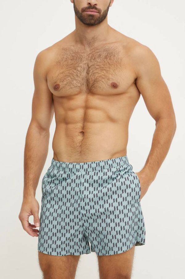 Karl Lagerfeld Kratke hlače za kupanje Karl Lagerfeld boja: siva, A1M46061