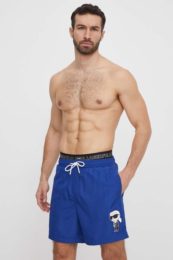 Karl Lagerfeld Kratke hlače za kupanje Karl Lagerfeld boja: tamno plava