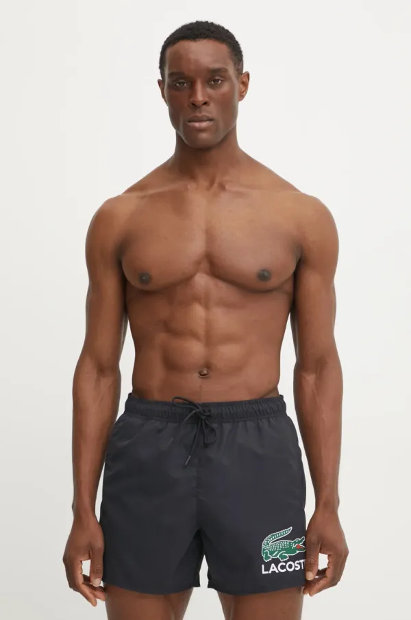Lacoste Kratke hlače za kupanje Lacoste boja: crna