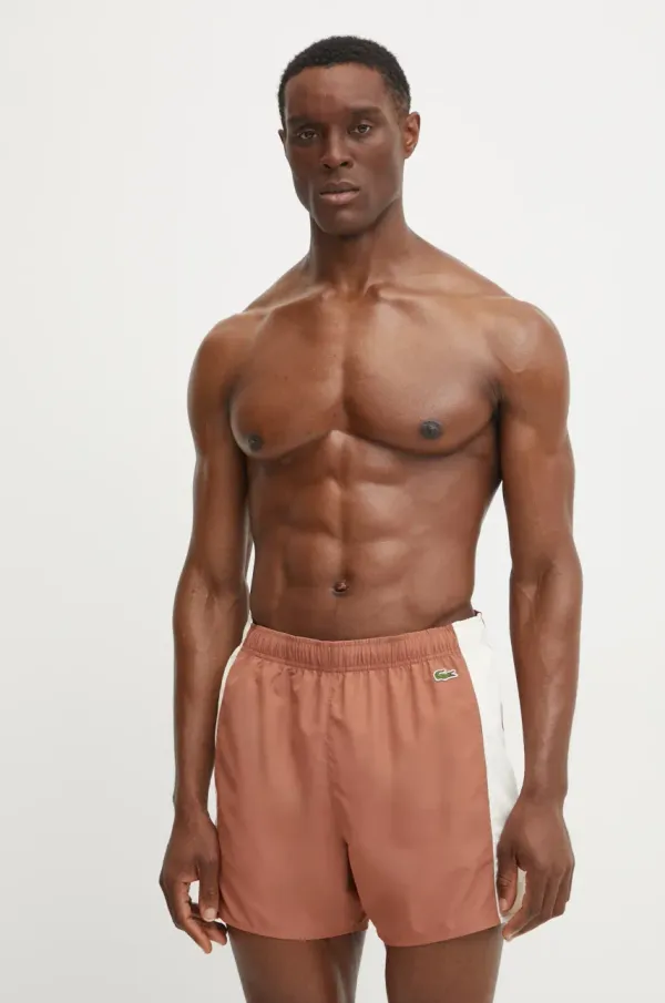 Lacoste Kratke hlače za kupanje Lacoste boja: smeđa, MH9085