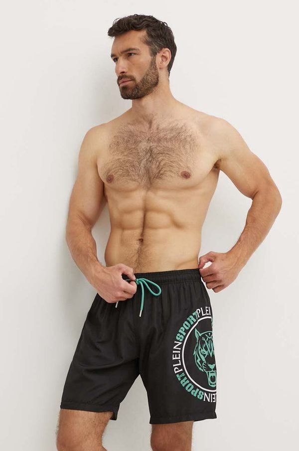 Plein Sport Kratke hlače za kupanje PLEIN SPORT boja: crna, PS24MBL01