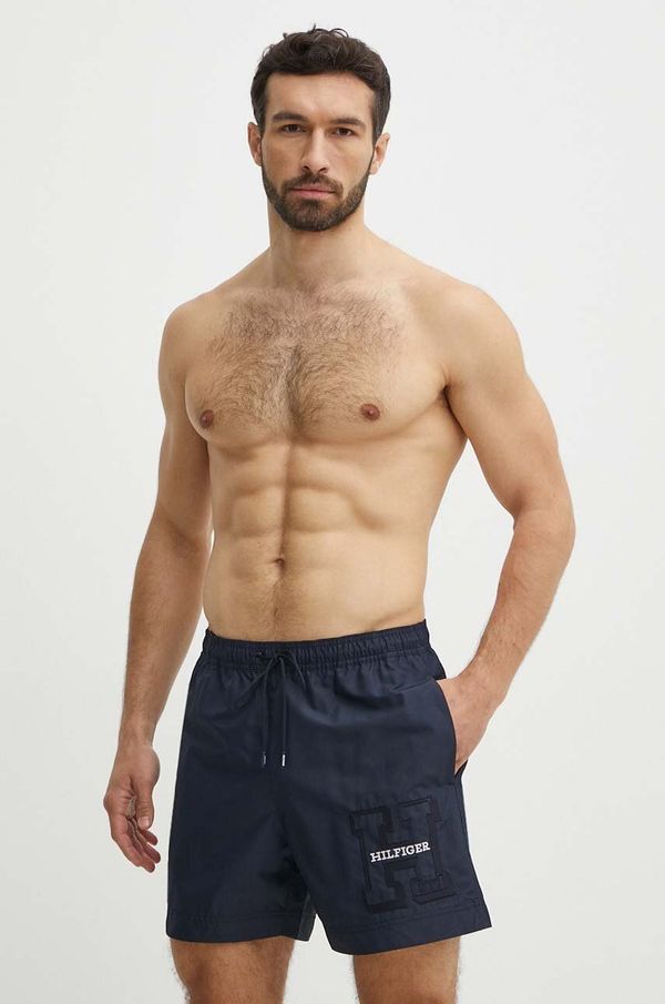 Tommy Hilfiger Kratke hlače za kupanje Tommy Hilfiger boja: tamno plava, UM0UM03212