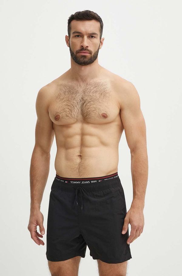 Tommy Jeans Kratke hlače za kupanje Tommy Jeans boja: crna, UM0UM03141