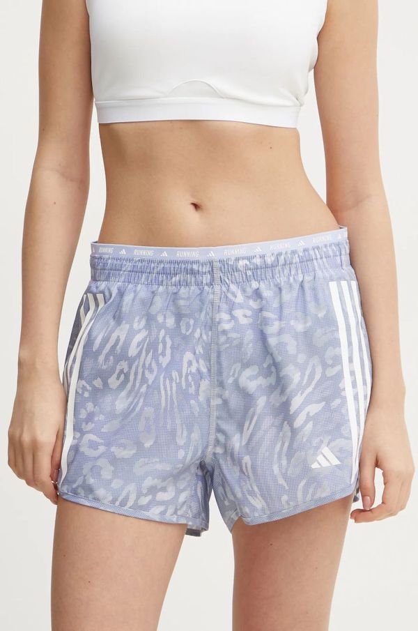 adidas Performance Kratke hlače za trčanje adidas Performance Own The Run boja: ljubičasta, s uzorkom, visoki struk, JD7759