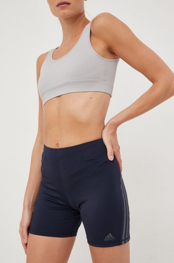 adidas Performance Kratke hlače za trčanje adidas Performance Run Icons za žene, boja: tamno plava, s tiskom, visoki struk