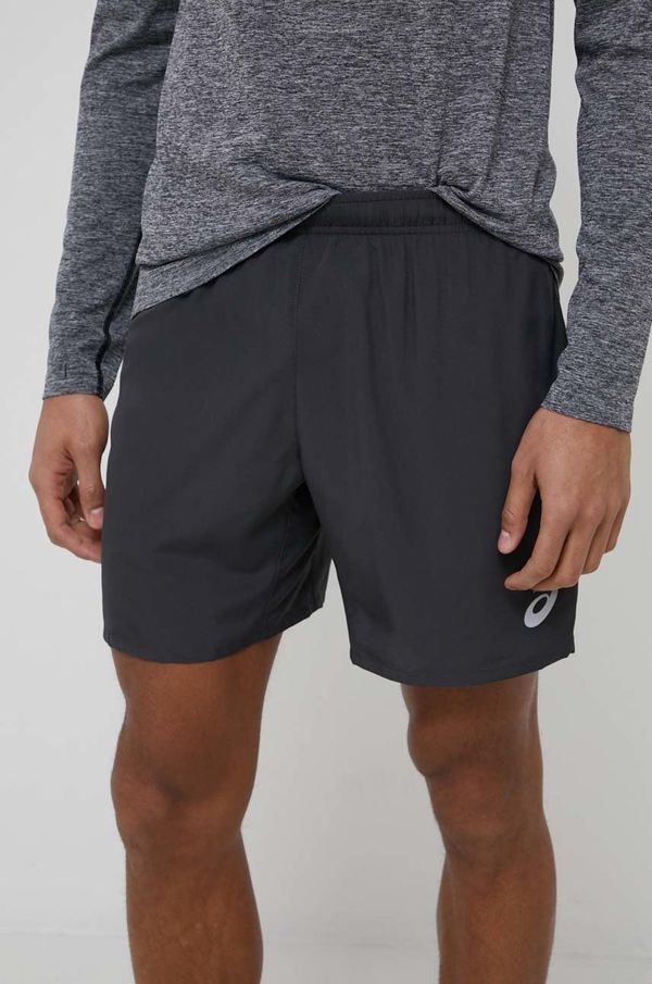 Asics Kratke hlače za trčanje Asics za muškarce, boja: crna