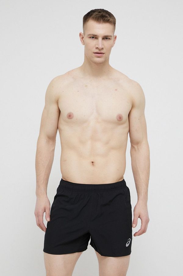 Asics Kratke hlače za trčanje Asics za muškarce, boja: crna
