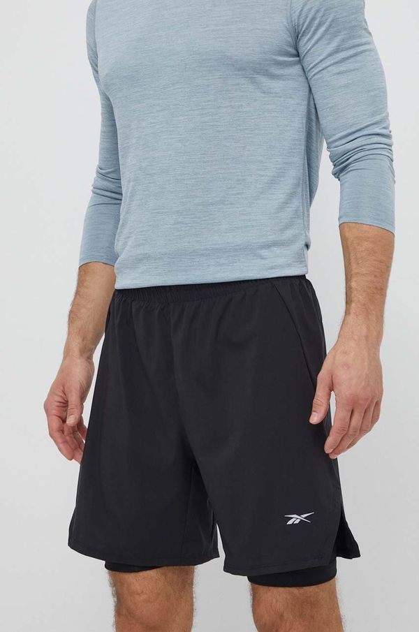 Reebok Kratke hlače za trčanje Reebok boja: crna, 100075620
