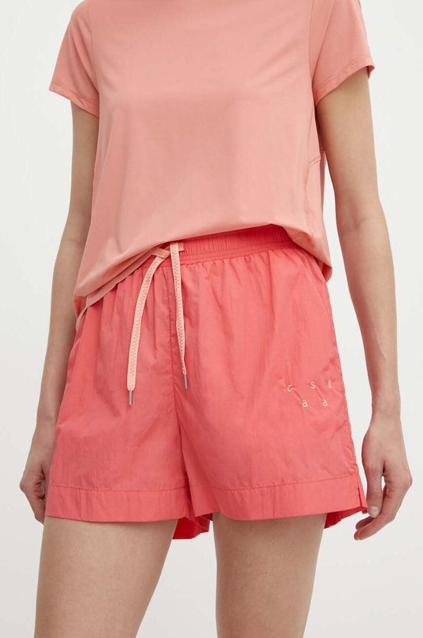 Casall Kratke hlače za trening Casall Athleisure boja: ružičasta, bez uzorka, visoki struk