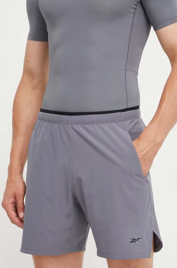 Reebok Kratke hlače za trening Reebok Strength 3.0 boja: siva