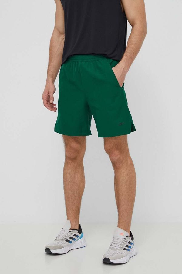 Reebok Kratke hlače za trening Reebok Strength boja: zelena, 100075794