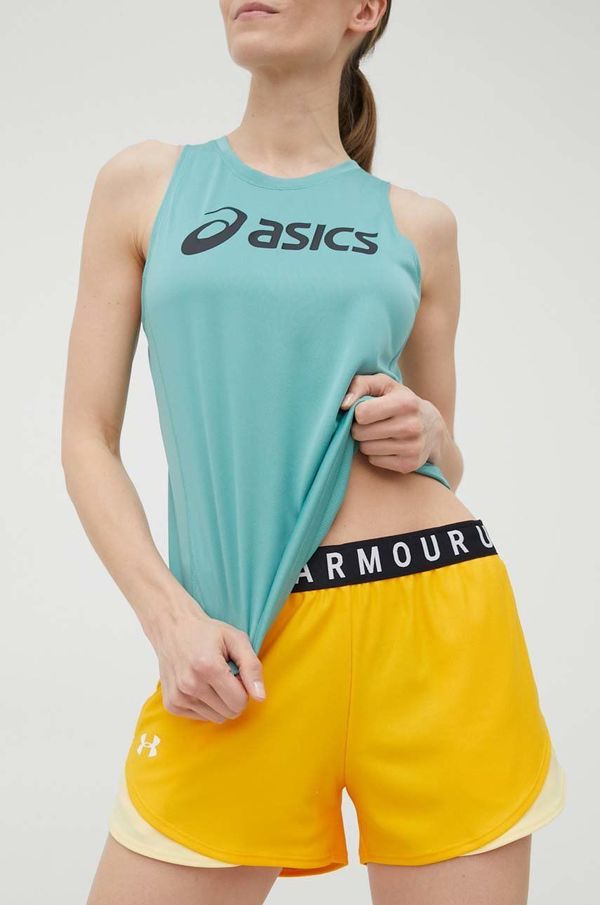 Under Armour Kratke hlače za trening Under Armour Play Up 3.0 za žene, boja: narančasta, s tiskom, srednje visoki struk, 1344552.-028