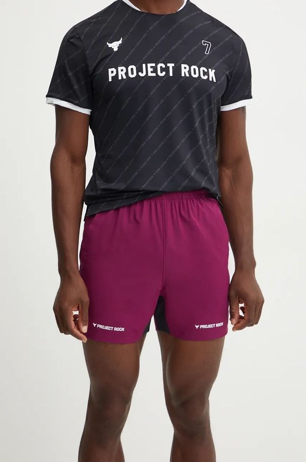 Under Armour Kratke hlače za trening Under Armour Project Rock boja: ljubičasta