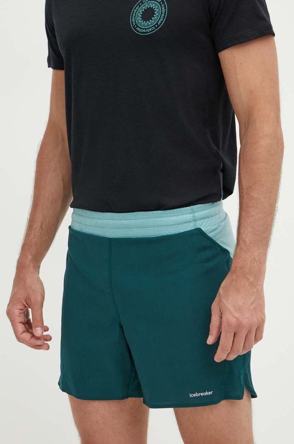 Icebreaker Kratke outdoor hlače Icebreaker 125 ZoneKnit Merino Blend Speed boja: zelena, IB0A56X9A971