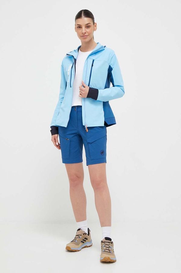 Mammut Kratke outdoor hlače Mammut Zinal Hybrid glatki materijal, srednje visoki struk