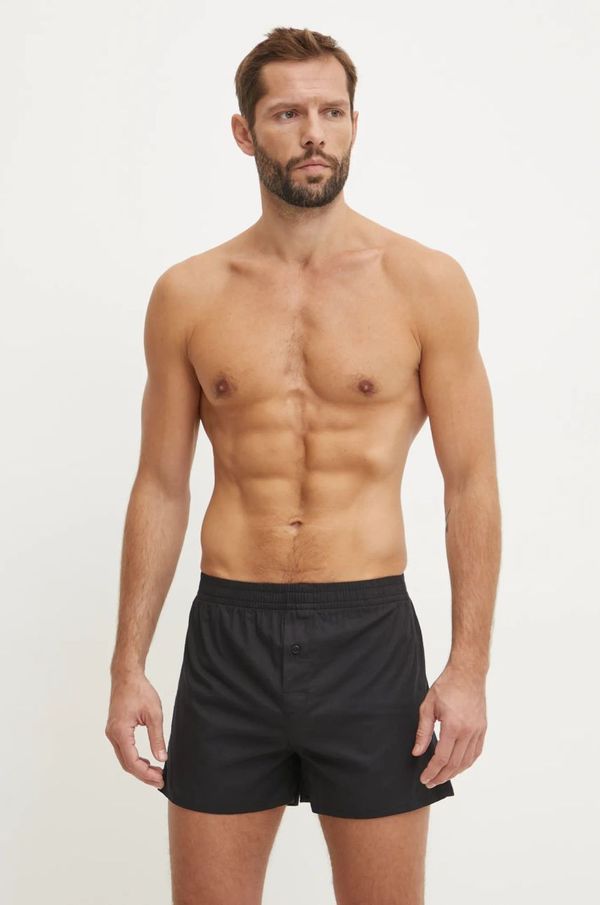 Boss Kratki donji dio pidžame BOSS 2-pack za muškarce, boja: bordo, s uzorkom, 50527423