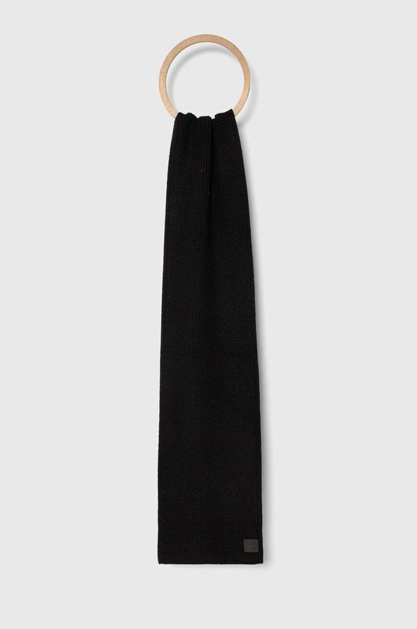 AllSaints Kratki šal s primjesom vune AllSaints boja: crna, bez uzorka