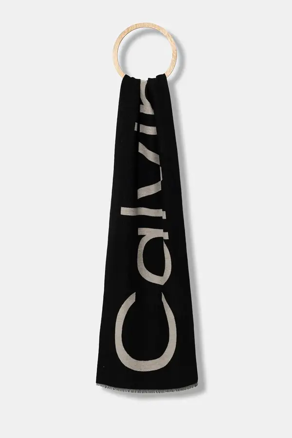 Calvin Klein Kratki šal s primjesom vune Calvin Klein