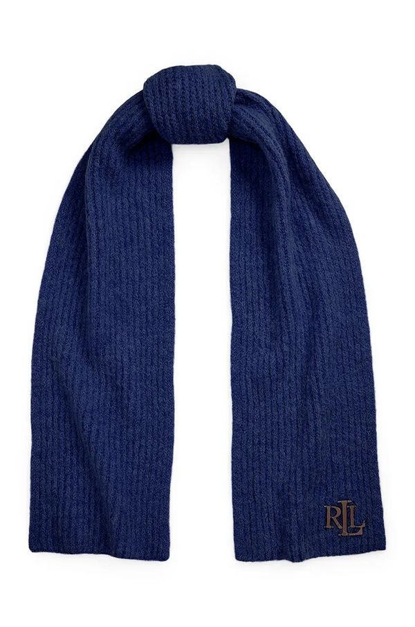 Lauren Ralph Lauren Kratki šal s primjesom vune Lauren Ralph Lauren boja: tamno plava, bez uzorka, 454960069