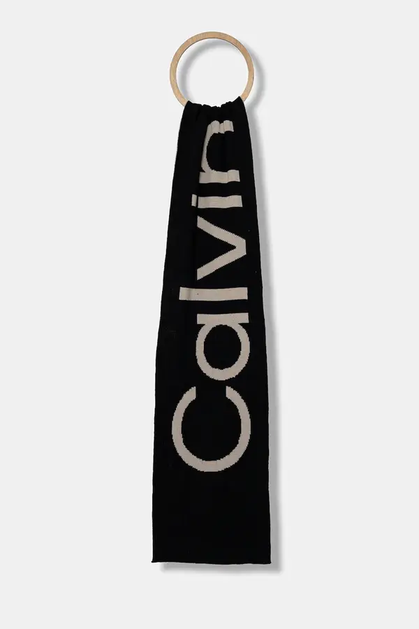 Calvin Klein Kratki vuneni šal Calvin Klein